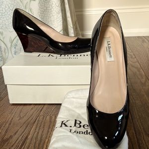 L.K.Bennett tortoiseshell wedge size 38